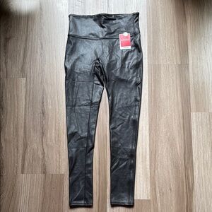 SPANX Shiny Black Leggings